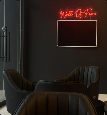 Wall of Fame neon sign